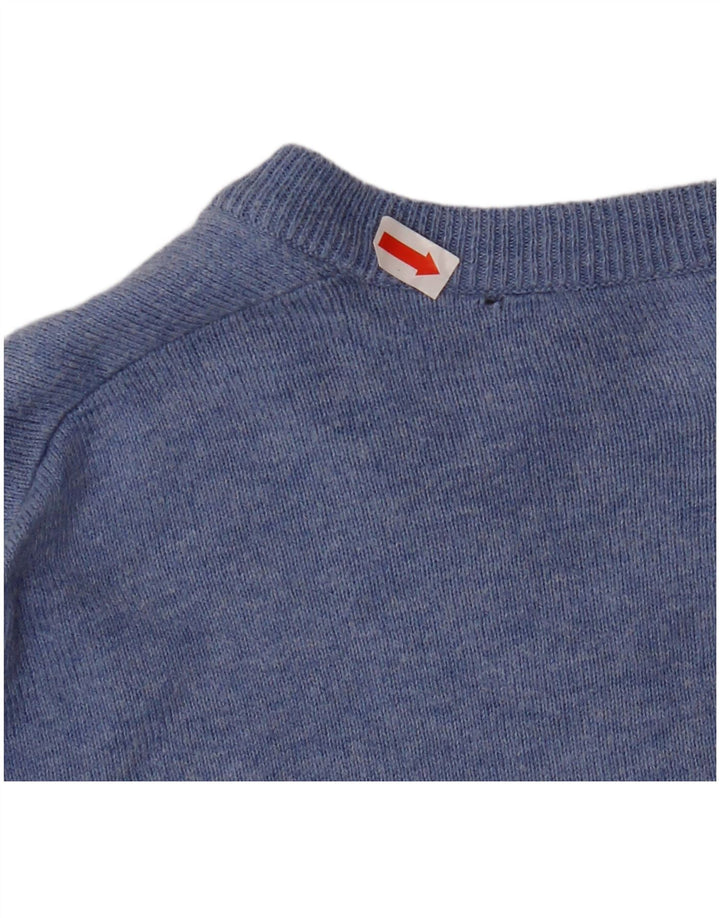 JACK WILLS Pull Col V Homme XL Bleu Coton