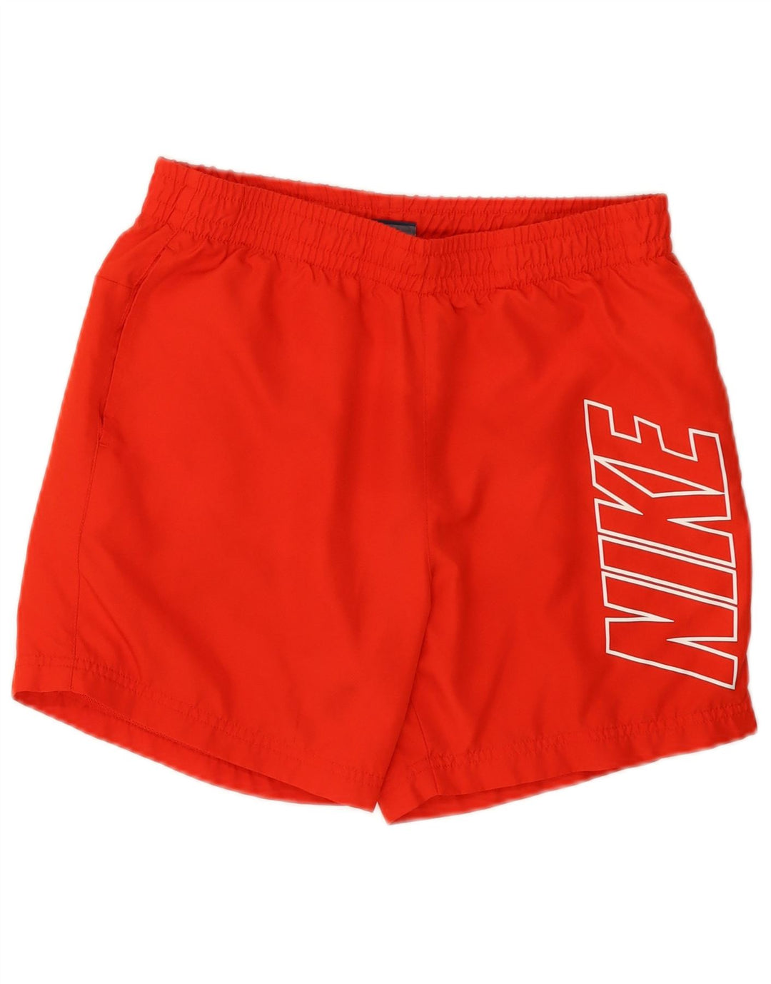 NIKE Short de sport graphique pour hommes, petit, rouge, polyester
