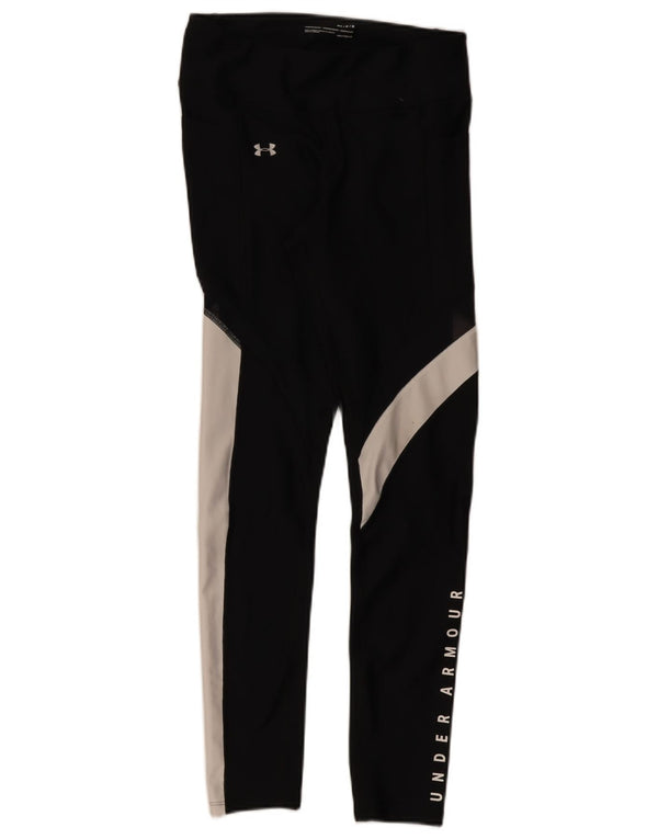 Under Armour Legging Heat Gear pour femme UK 44 Noir moyen Colourblock