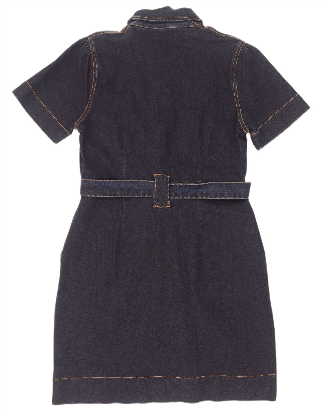 Oasis Robe en jean pour femme UK 12 Bleu marine moyen en coton