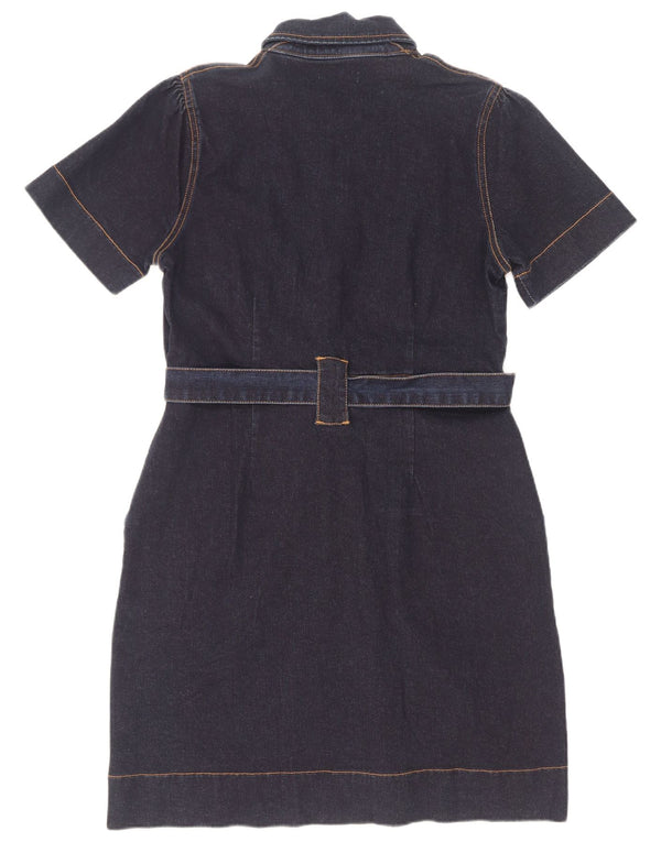 Oasis Womens Denim Dress UK 12 Medium Navy Blue Cotton