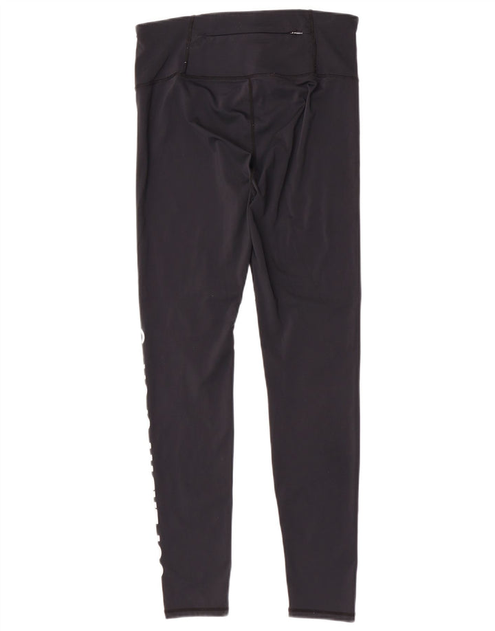 Superdry Leggings Graphiques Femme UK 14 Polyester Noir Moyen