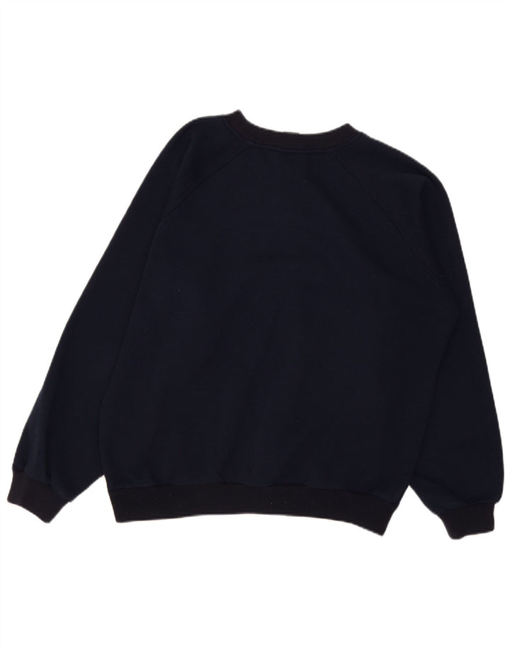 Kappa Sweat-shirt surdimensionné pour femme UK 14 Bleu marine moyen Polyester