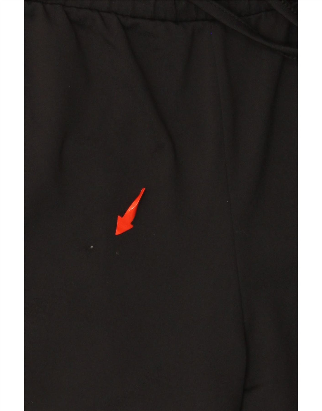 VINTAGE Short de sport graphique pour femme UK 14 Large Black Colourblock