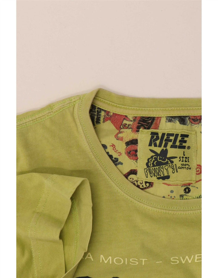 Rifle T-Shirt graphique pour hommes, grand coton vert