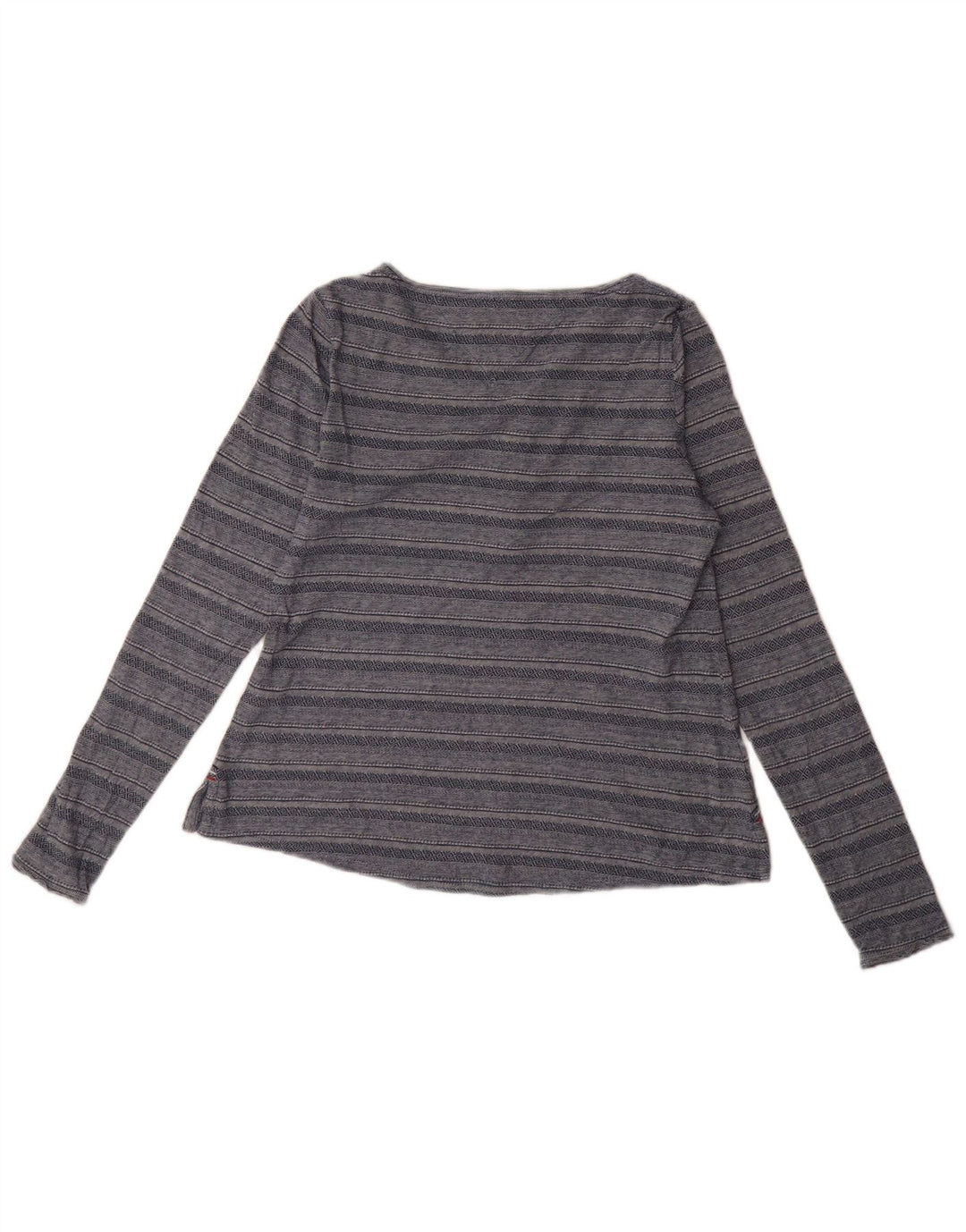 Tommy Hilfiger Haut surdimensionné à manches longues pour femme UK 6 XS Bleu marine rayé