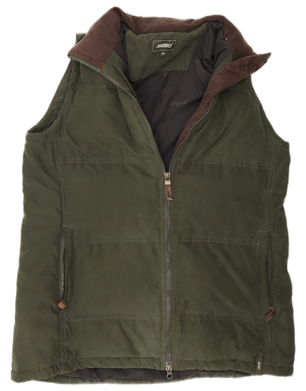 Musto Gilet rembourré pour femme UK 12 Polyester vert moyen