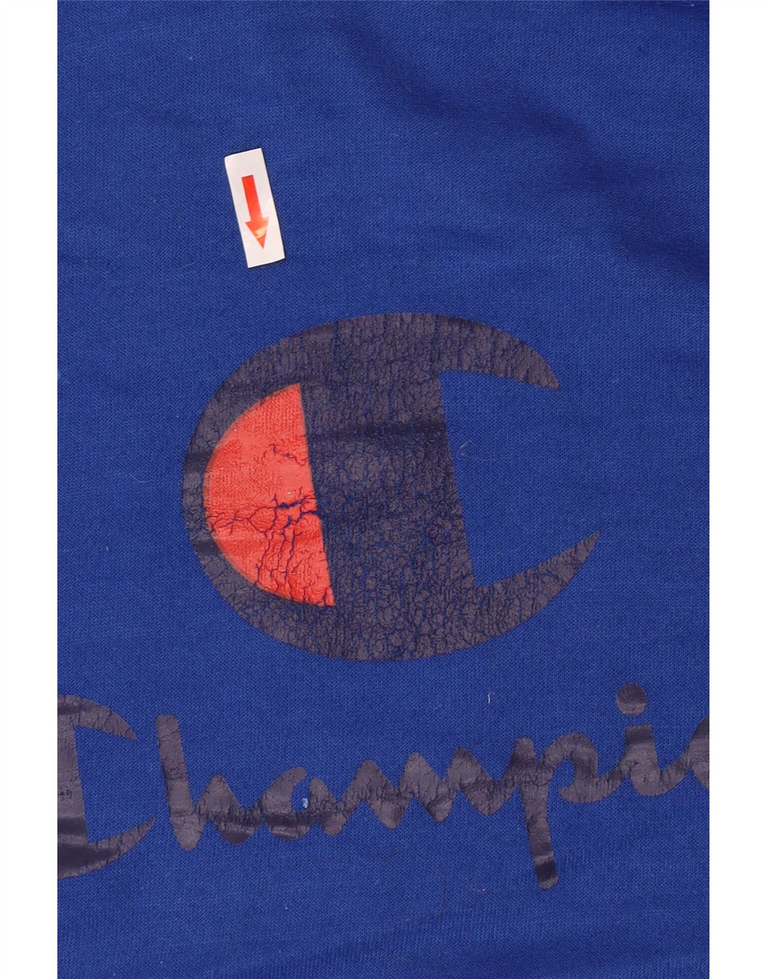Champion Pull à Capuche Graphique Homme Bleu Moyen Polyester