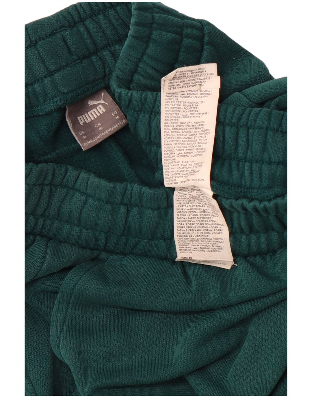 PUMA Pantalon de survêtement pour homme en coton vert moyen