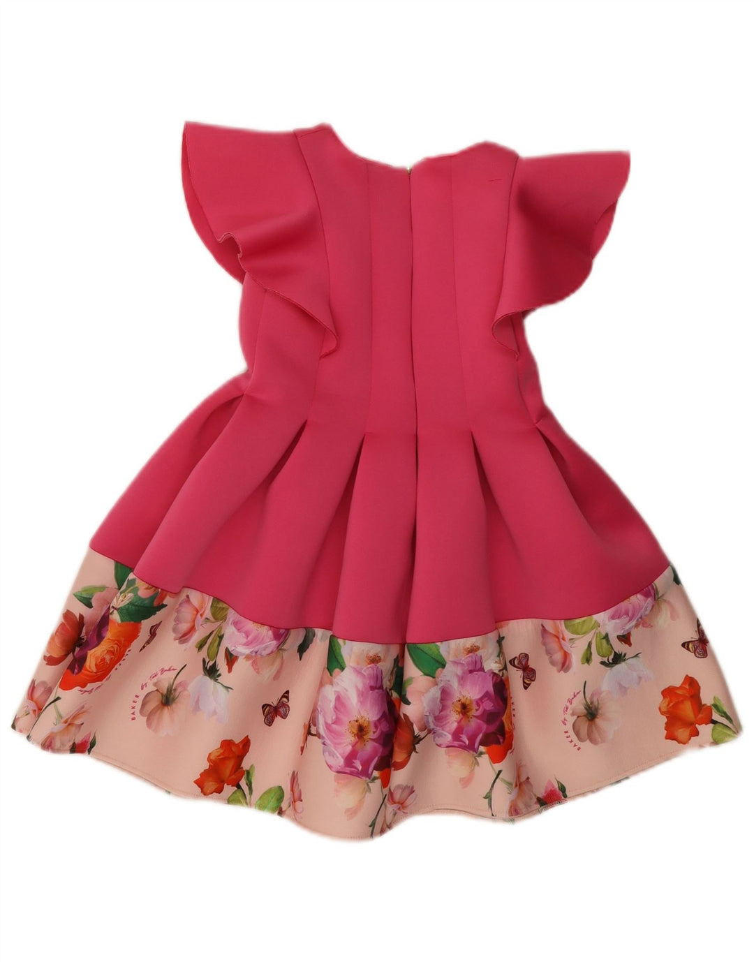TED BAKER Robe trapèze pour filles 5-6 ans Rose Floral Polyester