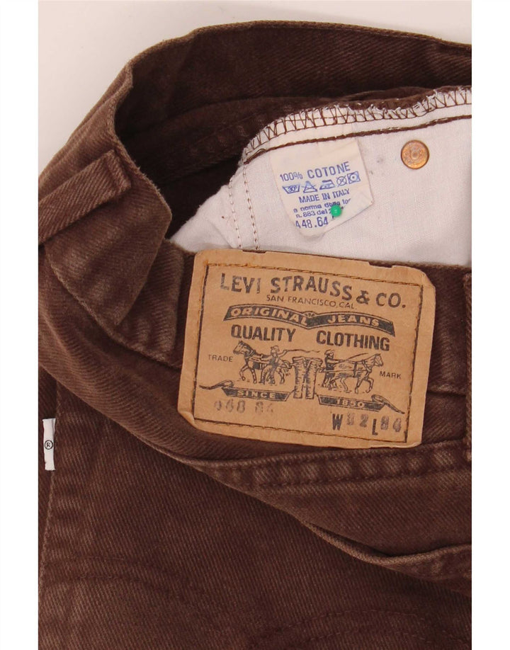 Levi's Jean Droit 448 Homme Marron Coton W32 L34