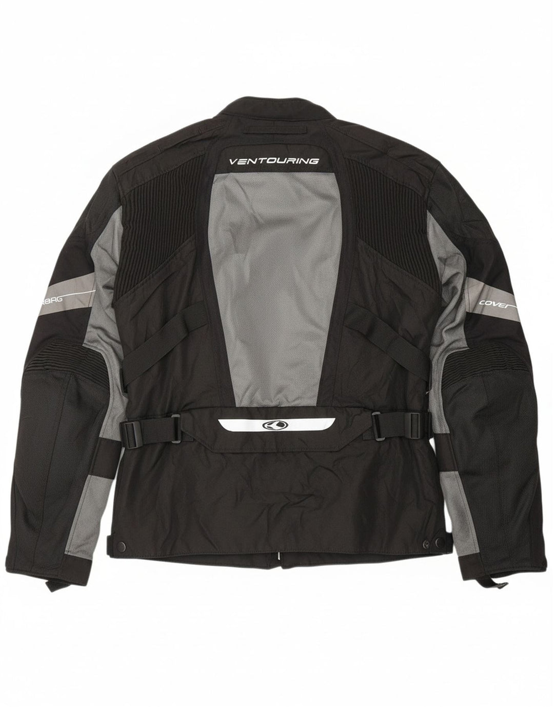 CLOVER Mens Racer Jacket UK 48 4XL Black Colourblock