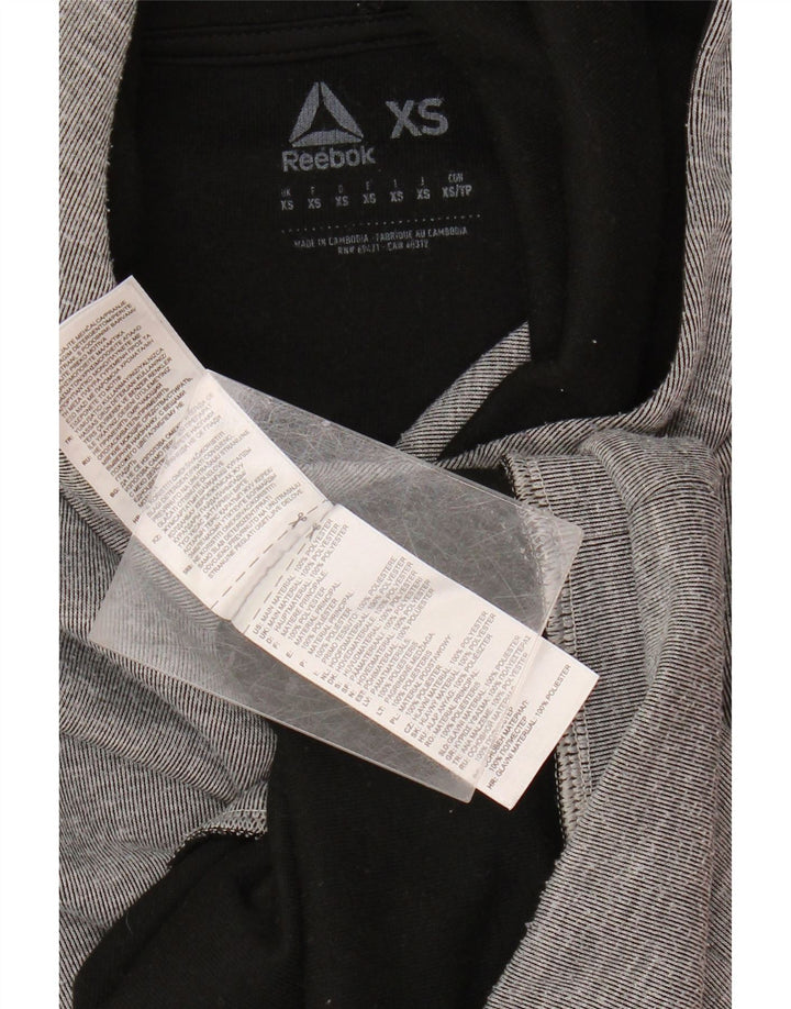 Reebok Pull à Capuche Graphic Homme Gris XS Polyester