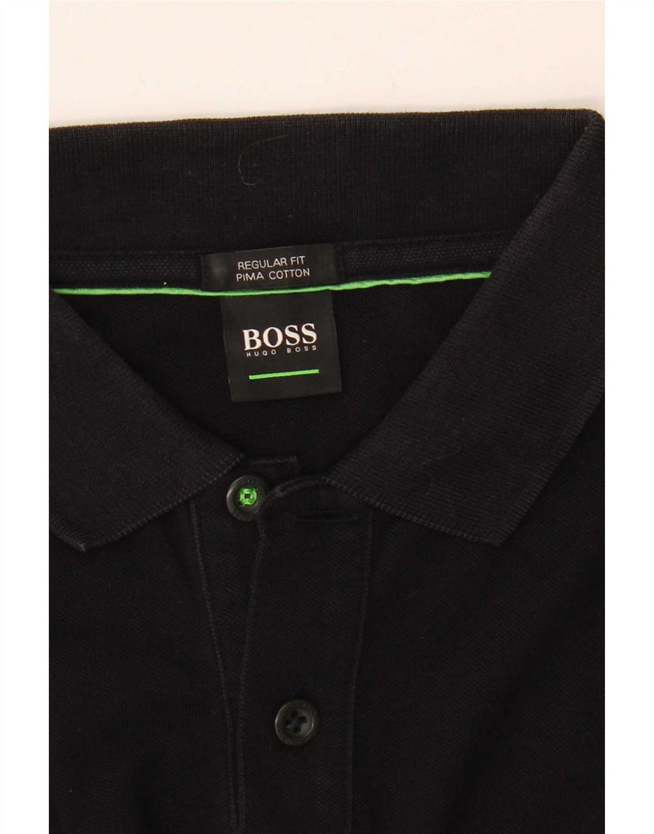 Hugo Boss Polo Regular Fit Homme Noir Moyen