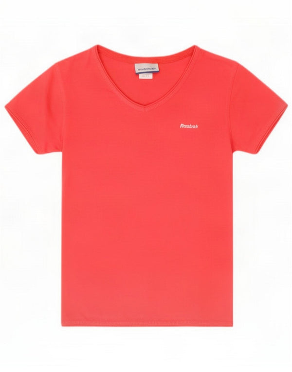 Reebok Womens Crop T-Shirt Top UK 8 Small Rouge Polyester