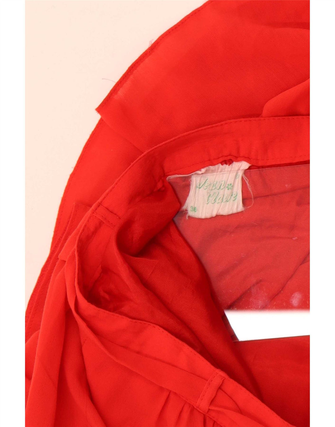 Jean Claude Jupe à volants pour femme EU 36 Petit W26 Rouge Polyester