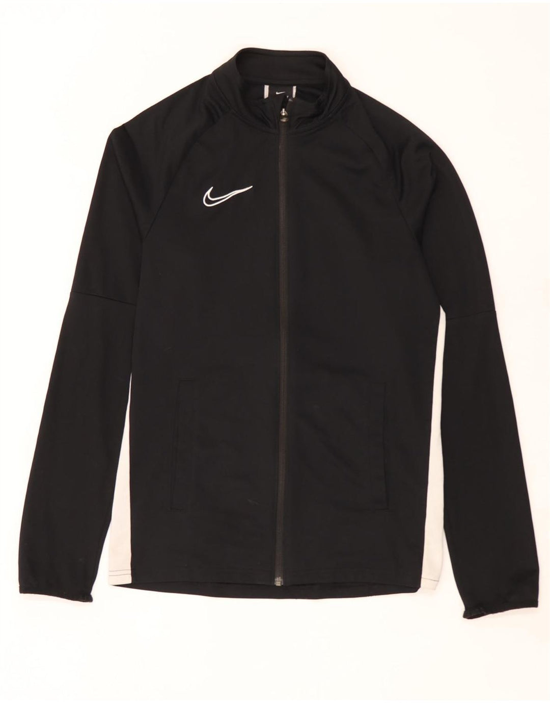 Adidas Hommes Dri Fit Survêtement Top Veste Petit Noir Colorblock Polyester