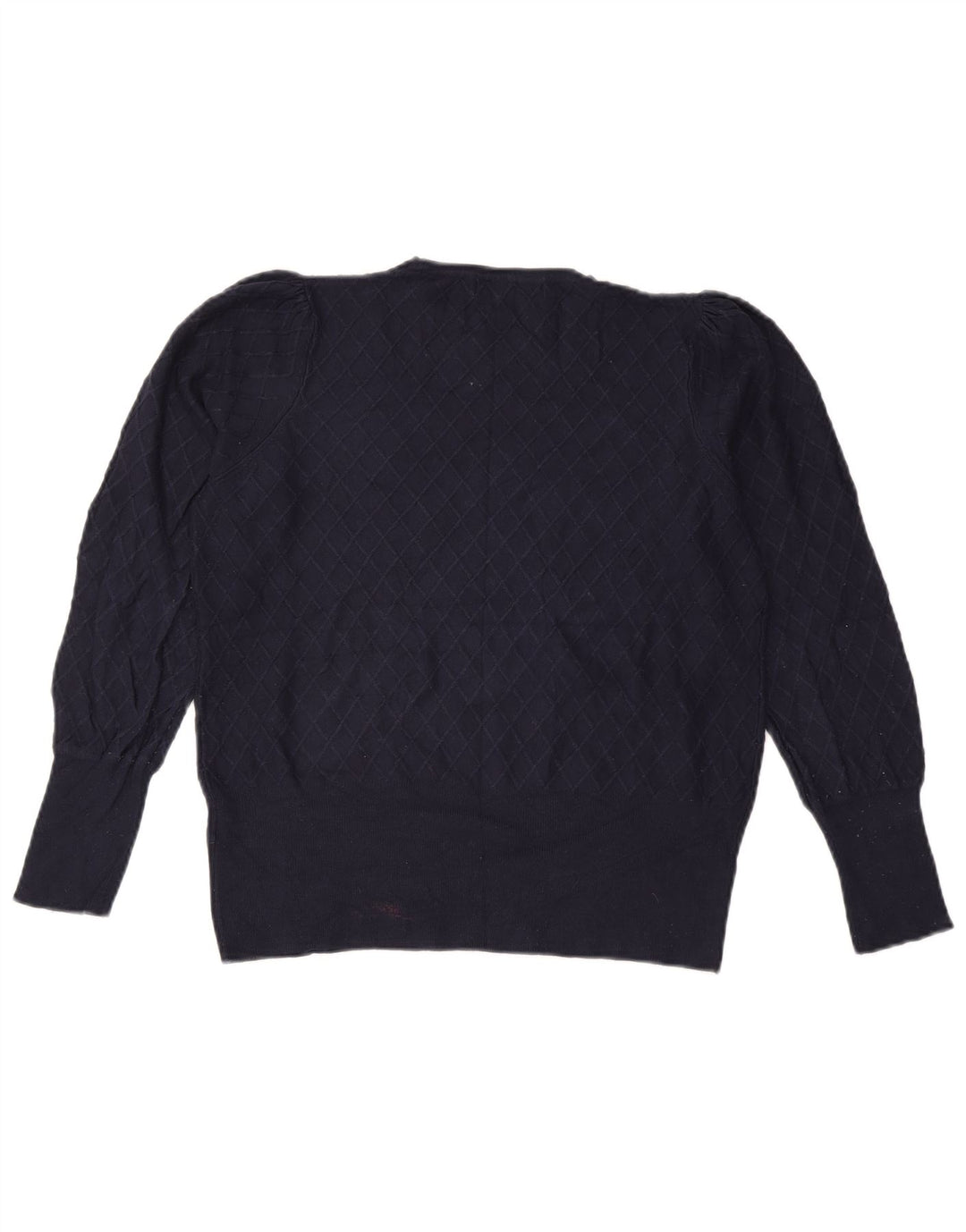 Marks & Spencer Pull à col rond pour femme UK 14 Bleu marine moyen