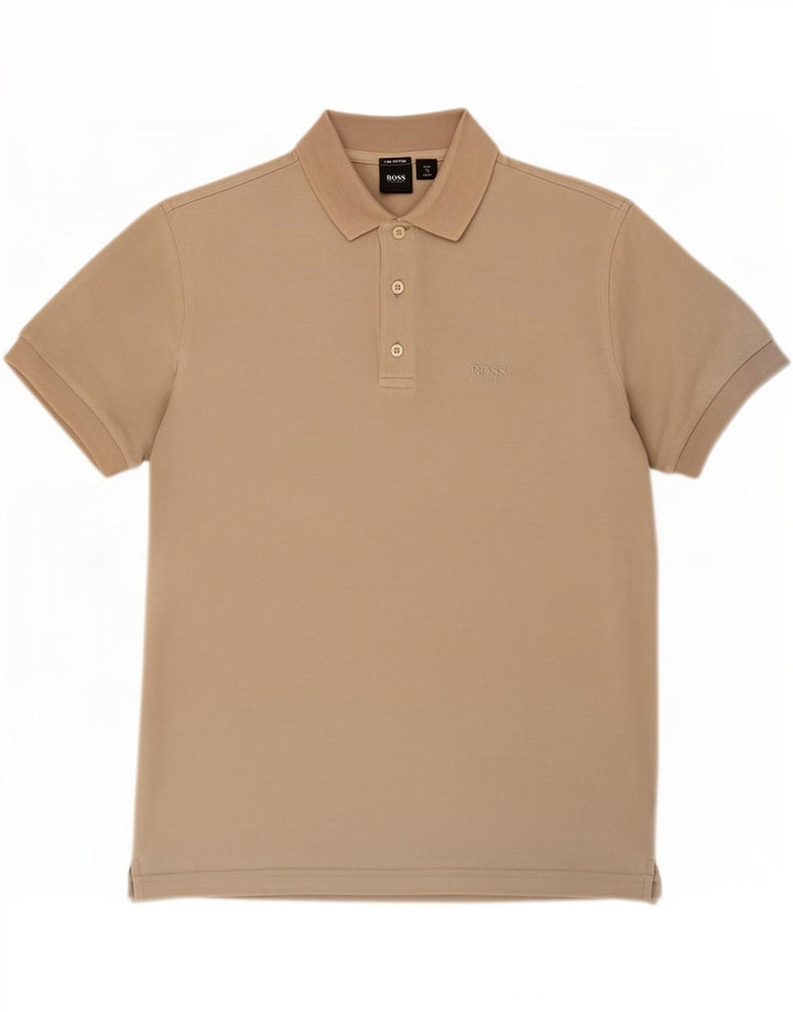 Hugo Boss Polo Homme Petit Coton Beige
