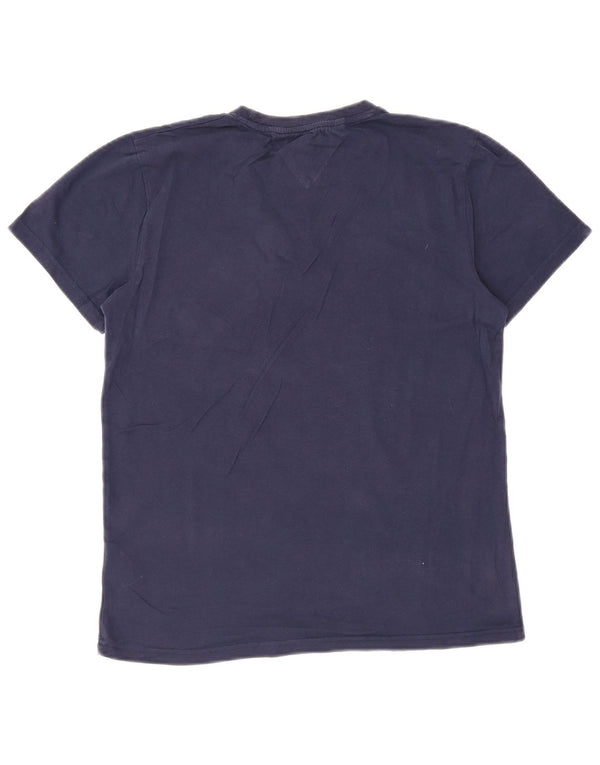 Tommy Hilfiger T-Shirt Slim Fit Homme Bleu Marine Moyen Coton