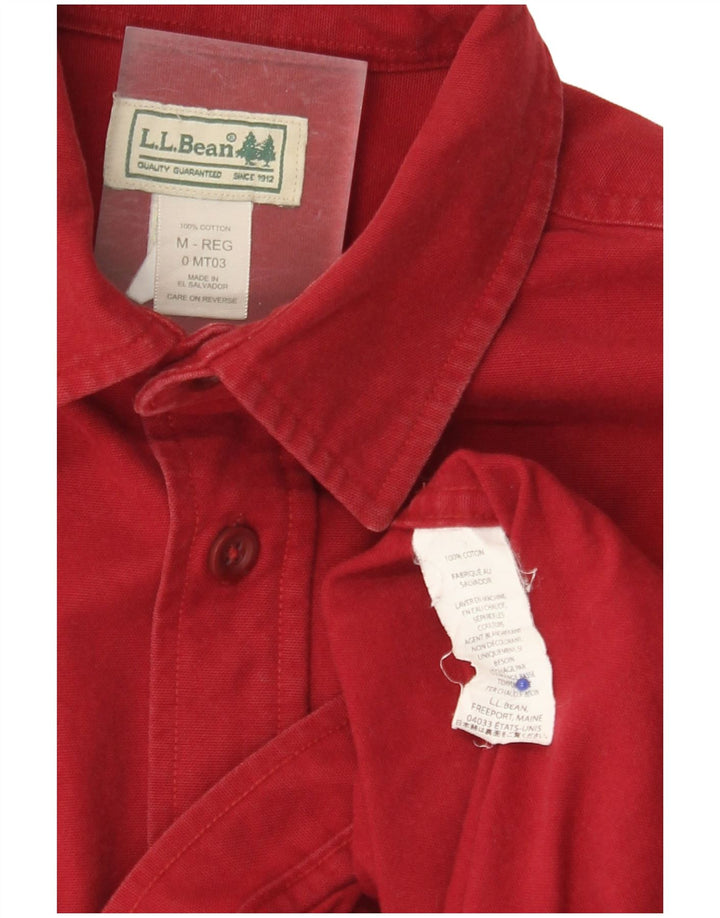 L.L.Bean Chemise Homme Coton Rouge Moyen