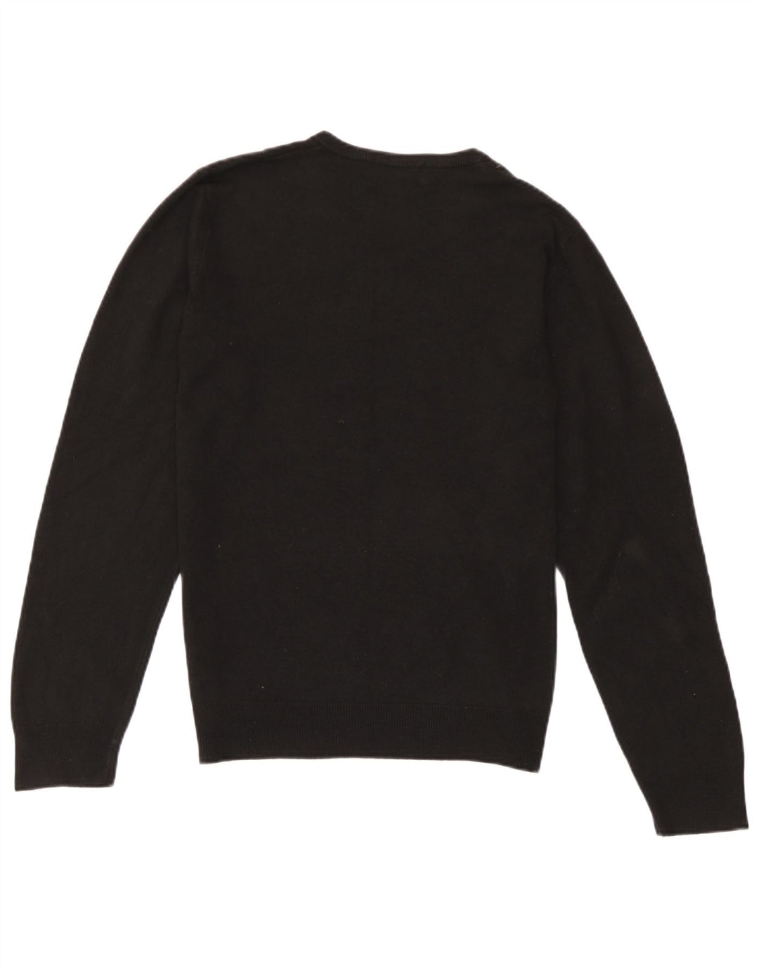 Marks & Spencer Pull à col en V Blue Harbour pour homme, petit, en acrylique noir