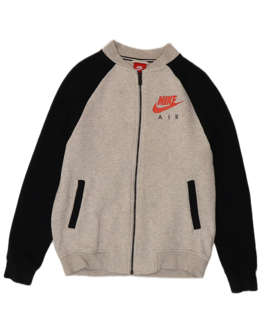 Nike Veste de survêtement graphique pour homme Taille S en coton color block Gris