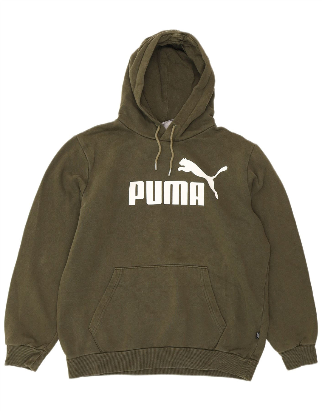 PUMA Pull à capuche graphique surdimensionné pour femme UK 44 Kaki élasthanne moyen