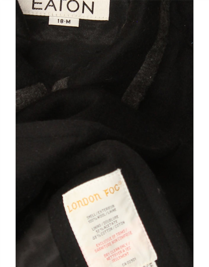 LONDON FOG Pardessus Femme US 18 2XL Laine Noire