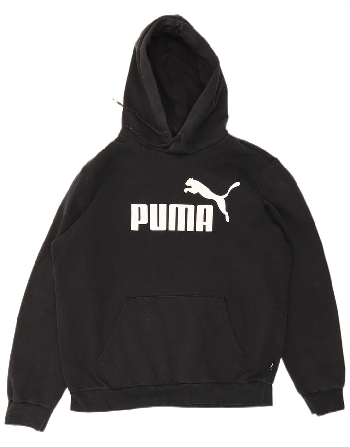 PUMA Sweat à Capuche Graphique Homme Noir Moyen Coton