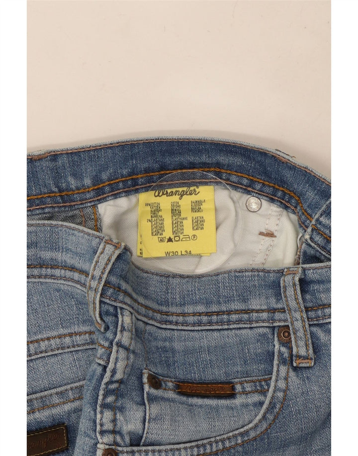 WRANGLER Jean droit homme W30 L30 bleu coton