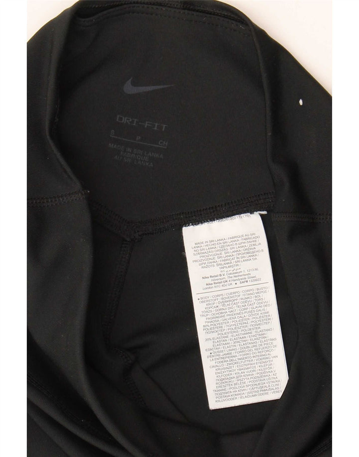 Nike Legging graphique Dri Fit pour femme UK 8 Small Noir Polyester