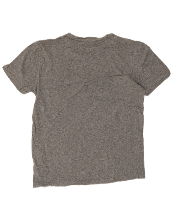 Emporio Armani T-shirt graphique pour hommes, grand coton moucheté gris