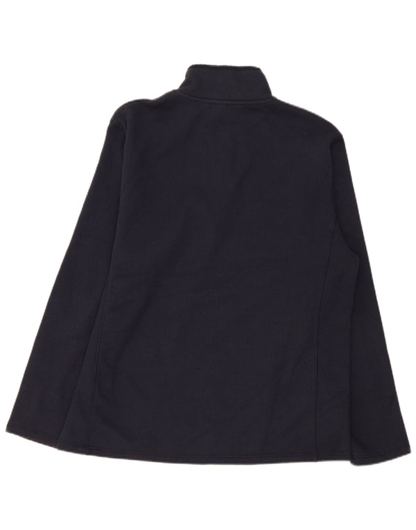 Mountain Warehouse Haut de survêtement à col zippé pour homme Bleu marine Taille L