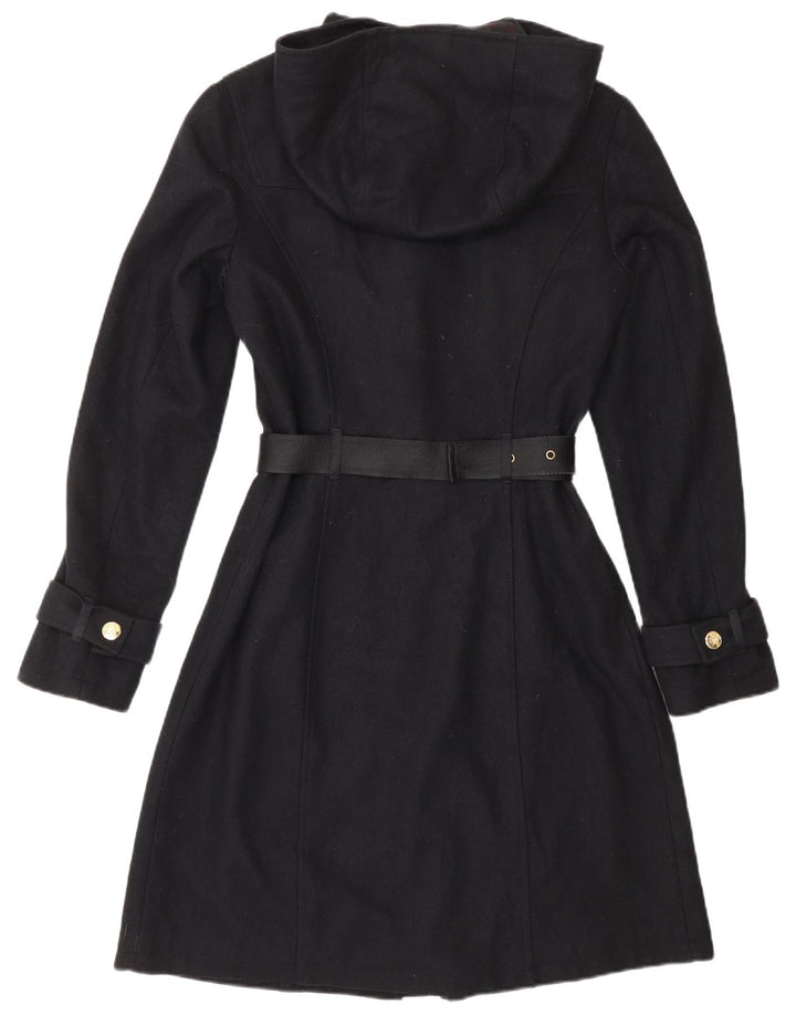 CARACTERE Duffle Coat à capuche pour femme UK 10 Petite laine bleu marine