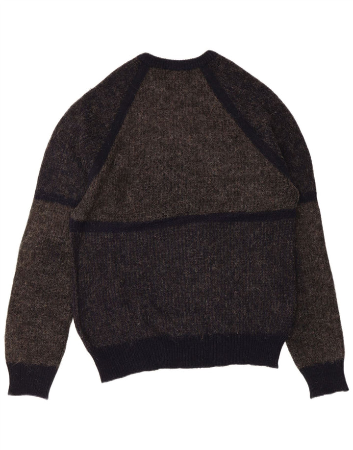 DALMINE Pull à col rond pour homme IT 50 en laine color block gris moyen