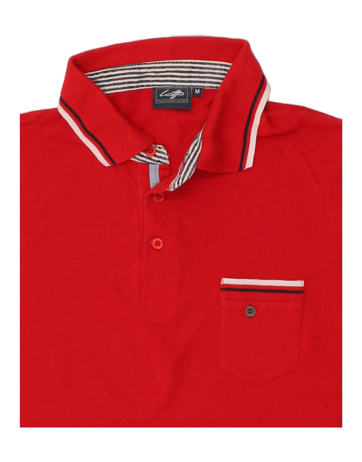 LOTTO Mens Polo Shirt Medium Red Cotton Vintage Lotto and Second-Hand Lotto from Messina Hembry 