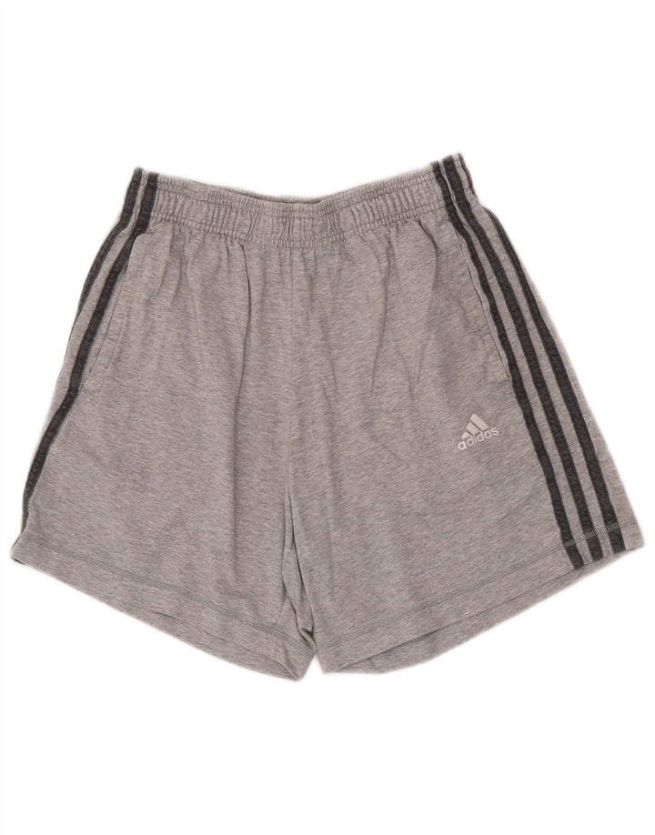 Adidas Short de sport pour homme Petit coton gris