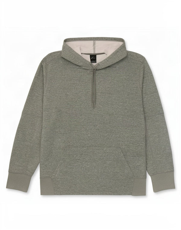 Nike Pull à capuche Dri Fit pour homme en polyester moucheté vert 2XL
