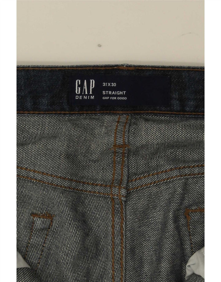 Jean droit homme Gap W31 L30 bleu marine coton
