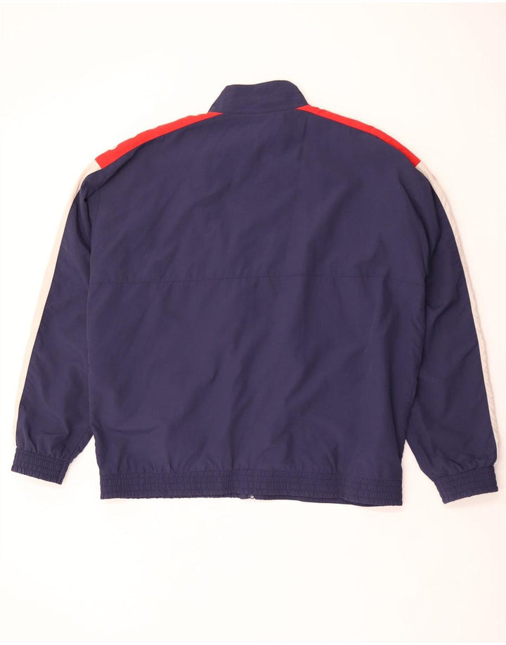 Fila Veste de survêtement graphique pour homme 2XL Bleu marine Colorblock Polyester