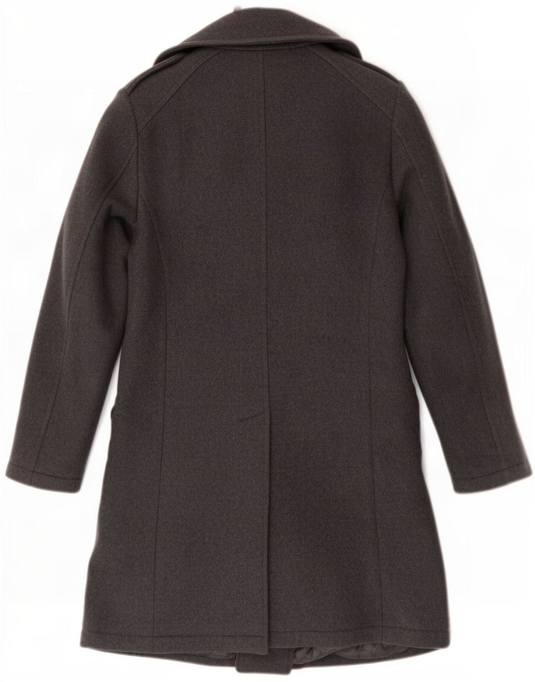Zara Manteau croisé pour homme UK 38 Laine gris moyen
