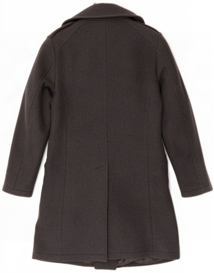 Zara Manteau croisé pour homme UK 38 Laine gris moyen