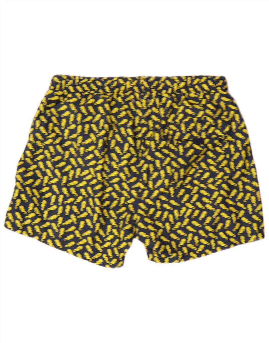 Gutteridge Short de bain à motif abstrait pour homme en polyester bleu marine