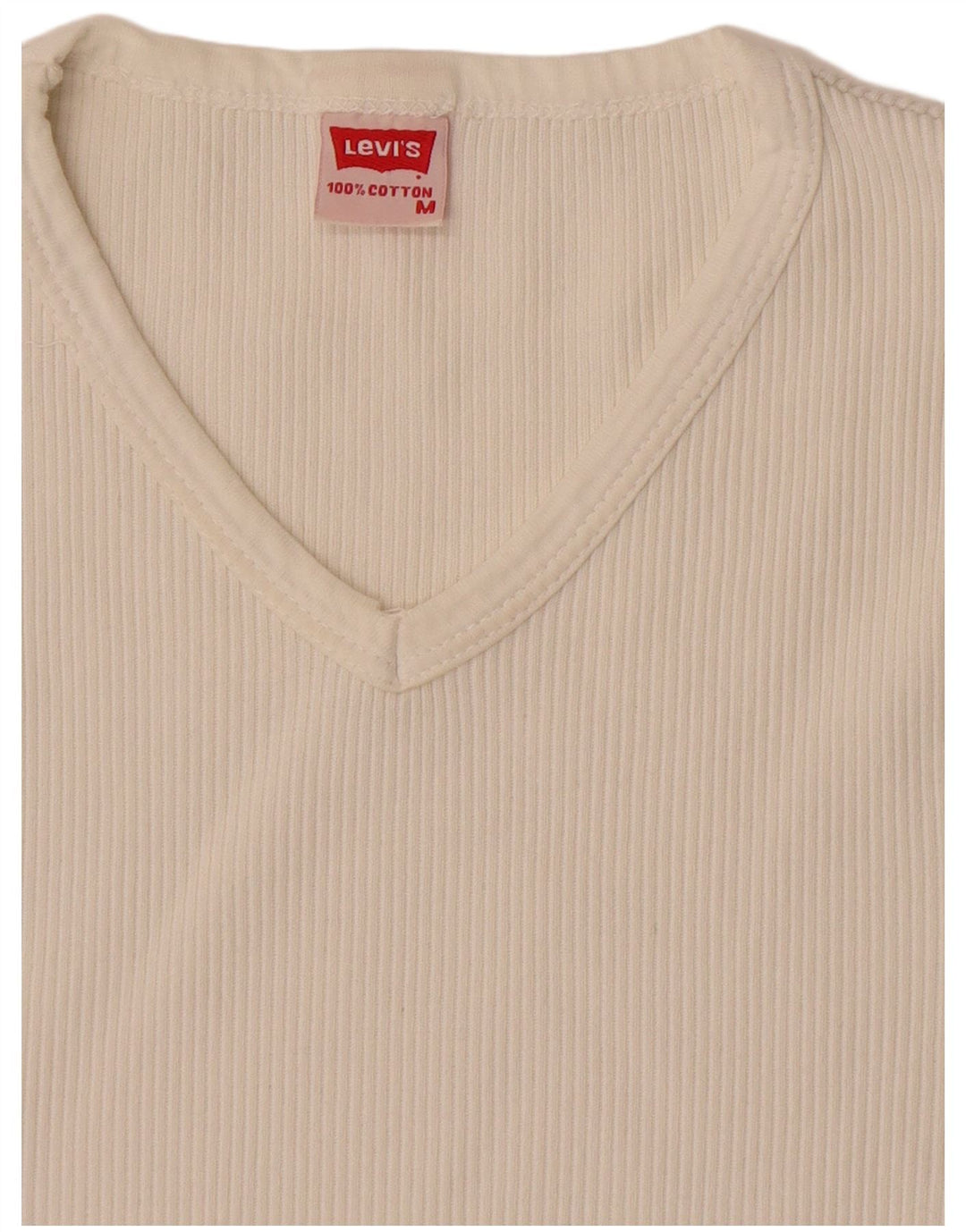 Levi's T-Shirt Femme UK 12 Blanc Moyen Coton