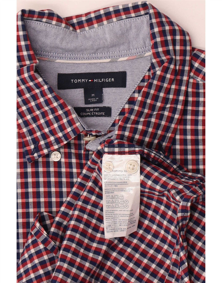 Tommy Hilfiger Chemise Slim Fit Homme Coton à Carreaux Multicolore Moyen