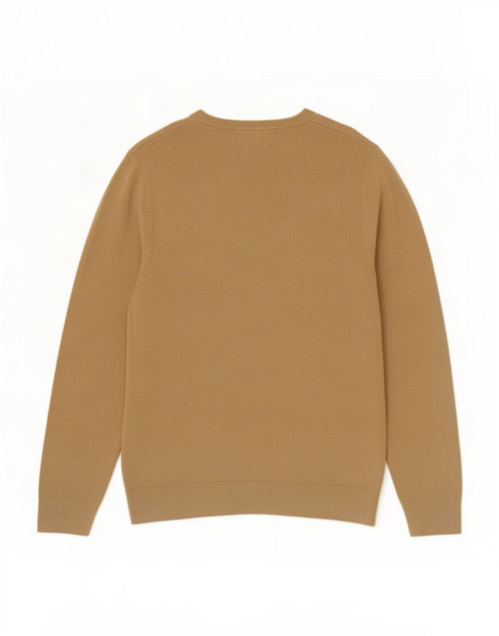 Marks & Spencer Pull Col V Homme Acrylique Beige Moyen