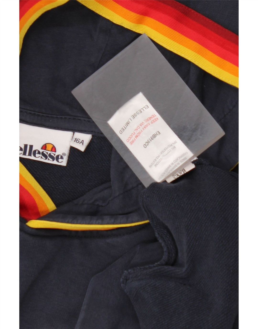 ELLESSE Pull à capuche graphique garçon 15-16 ans Bleu marine Coton