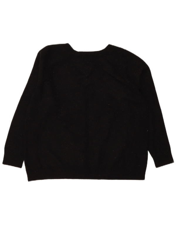 Gap Pull col V pour femme UK 16 Large Noir Nylon