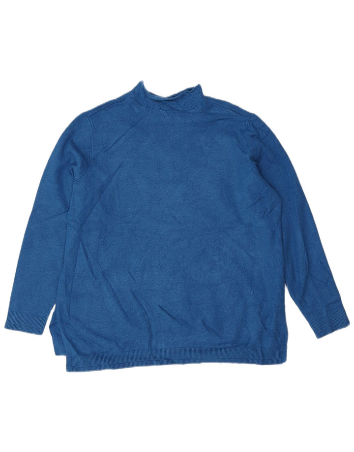 Marks & Spencer Pull col roulé pour femme UK 16 Large Bleu
